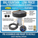 EasyPro Aqua Fountain 1/2 HP Floating Fountain - 115V - Product Features