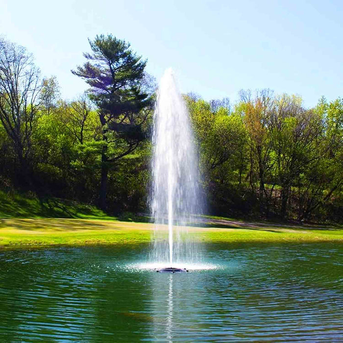 Kasco Marine 3.1JF 3 HP Floating Fountain with 5 Spray Patterns - 208-240V Single Phase Redwood Spray Pattern at Paragon Ponds