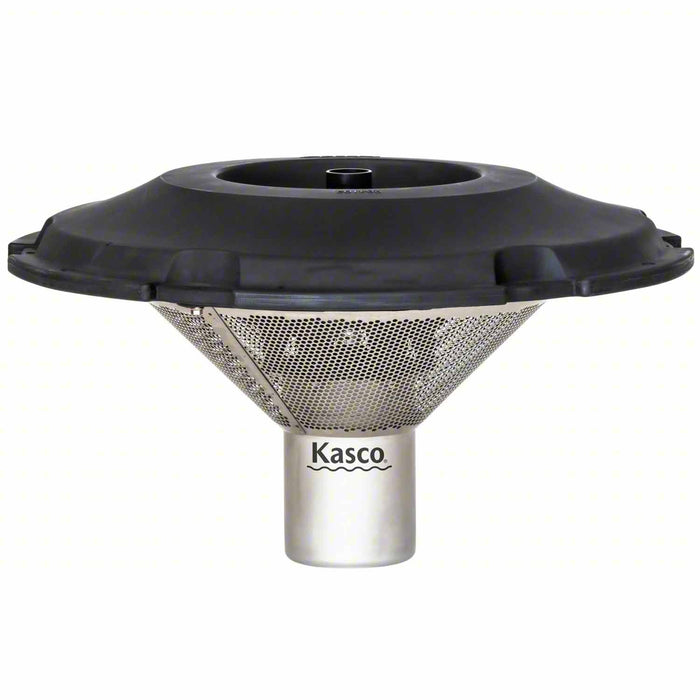 Kasco Marine 8400JF 2 HP Floating Fountain with 5 Spray Patterns - 208-240V Single Phase - Shown with Basket/Screen - at Paragon Ponds