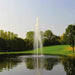 Kasco Marine 8400JF 2 HP Floating Fountain with 5 Spray Patterns - 208-240V Single Phase - Redwood Nozzle - at Paragon Ponds