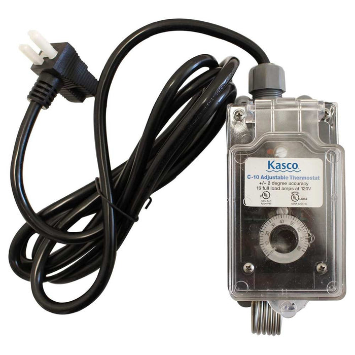 Kasco De-Icer Temperature Controller C-10 - Air Temperature Thermostat | Automatically Turn On/Off 120V De-icer