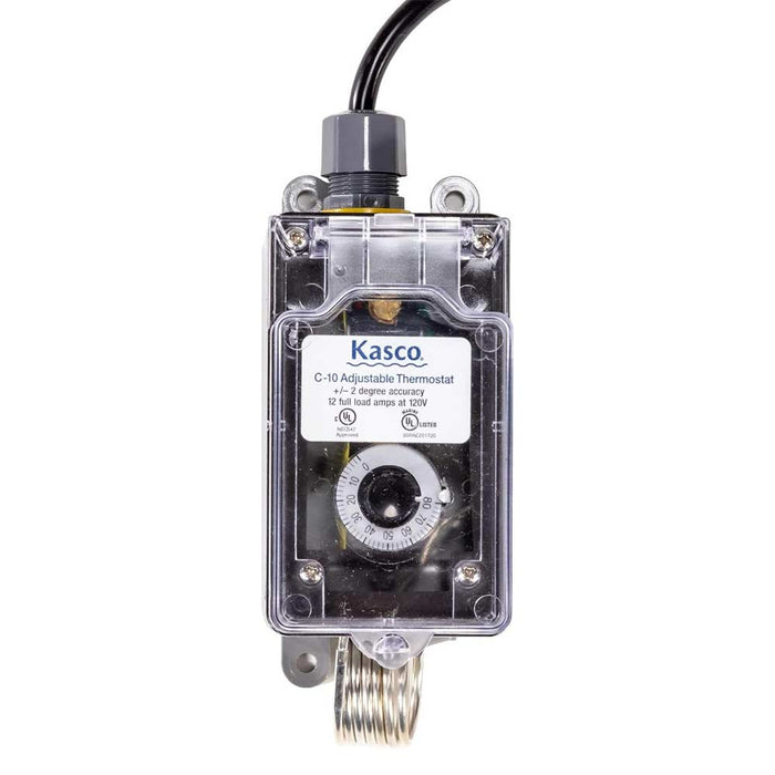 Kasco De-Icer Temperature Controller C-10 - Air Temperature Thermostat | Automatically Turn On/Off 120V De-icer