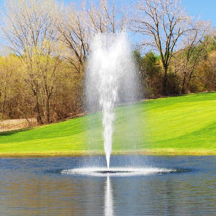 Kasco Marine 2.3JF Floating 2 HP Fountain Spruce Display Pattern at Paragon Ponds