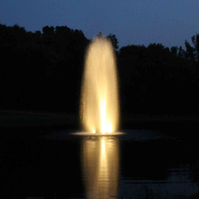 Kasco Stainless Steel WaterGlow LED Lighting Kit for Fountains at Paragon Ponds (Birch Spray Pattern)