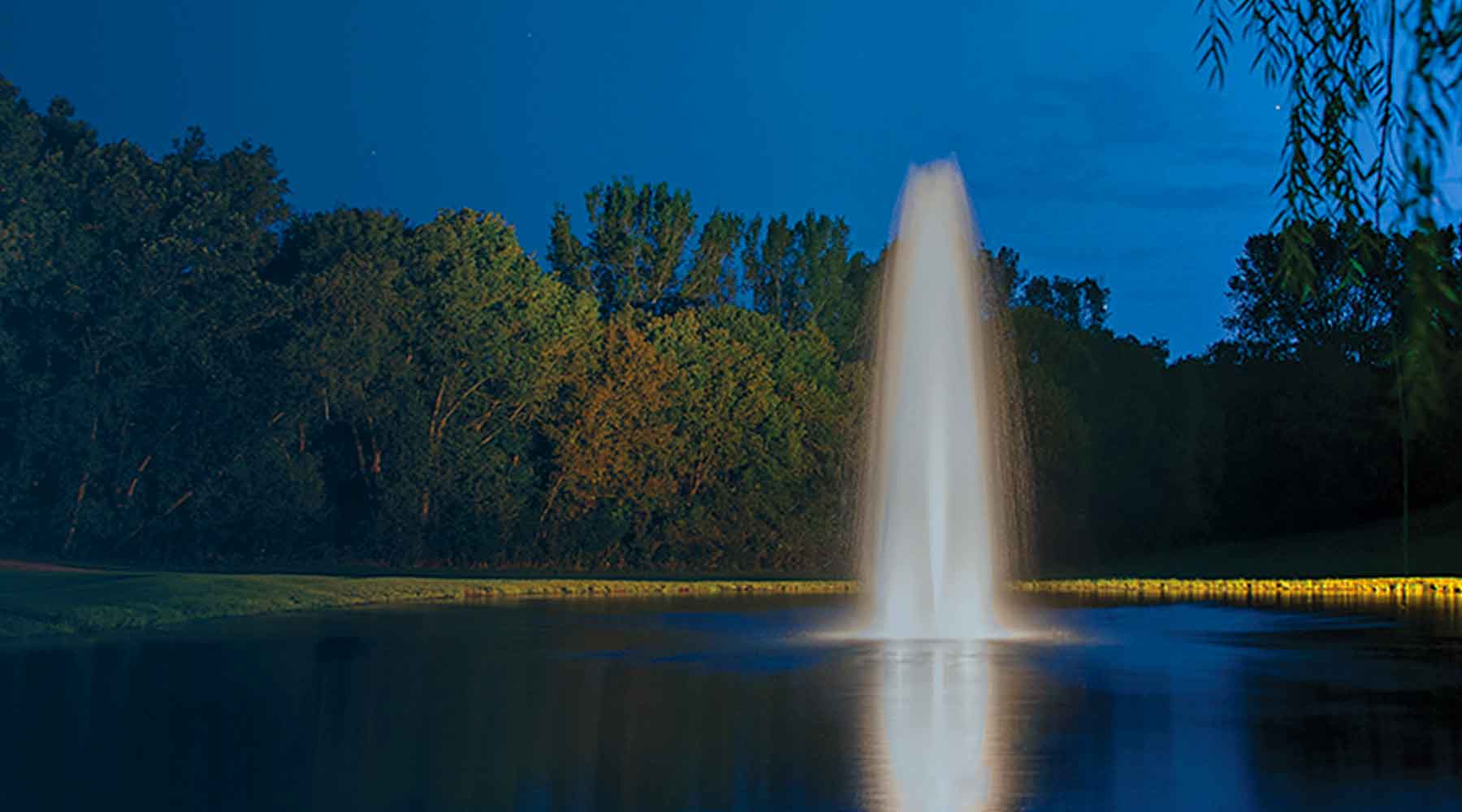 Paragon Ponds Lighting Kits for Fountains and Water Features Add Beauty and Sparkle to Lakes and Ponds