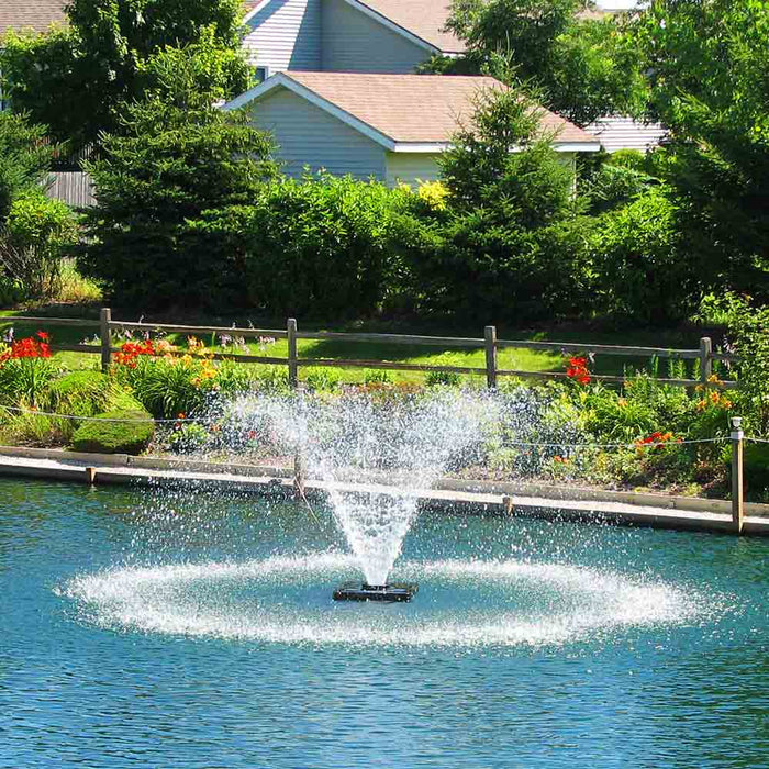 Scott Aerator 1 HP DA-20 Pond Aerating Fountain Summer Afternoon at Paragon Ponds