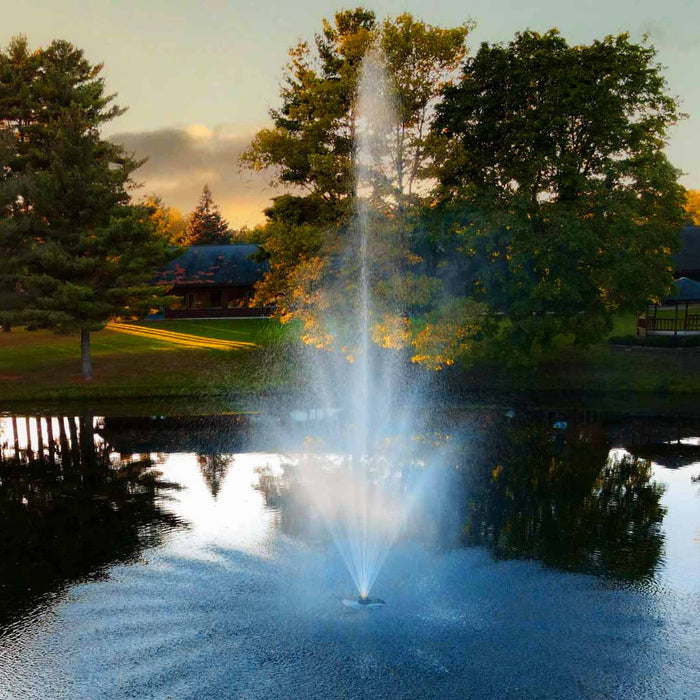 Scott Aerator Amherst Fountain 1.5 HP 230V Evening Lake at Paragon Ponds