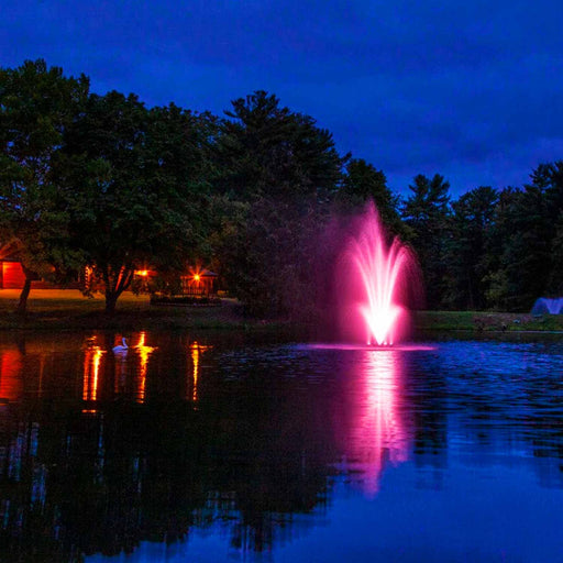 Scott Aerator Amherst Fountain 1.5 HP 230V Evening Pink RGB at Paragon Ponds