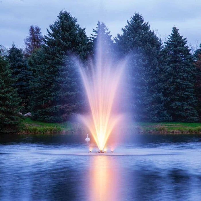 Scott Aerator Amherst Fountain 1.5 HP 230V Warm Glo LED at Paragon Ponds