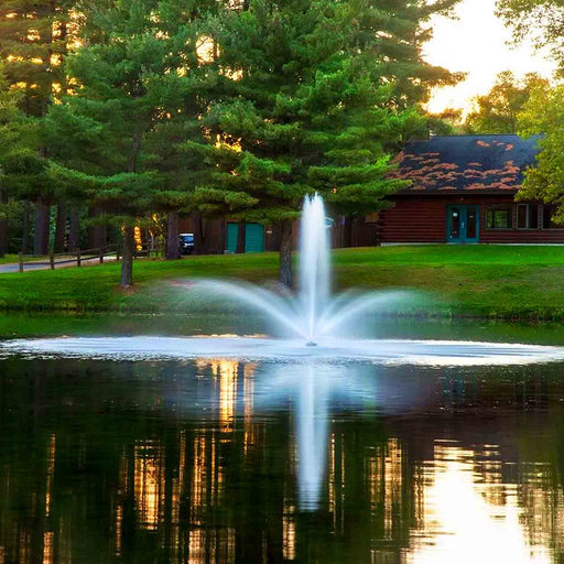 Scott Aerator Great Lakes 1-HP Fountain 115V with Baystone Nozzle at Paragon Ponds