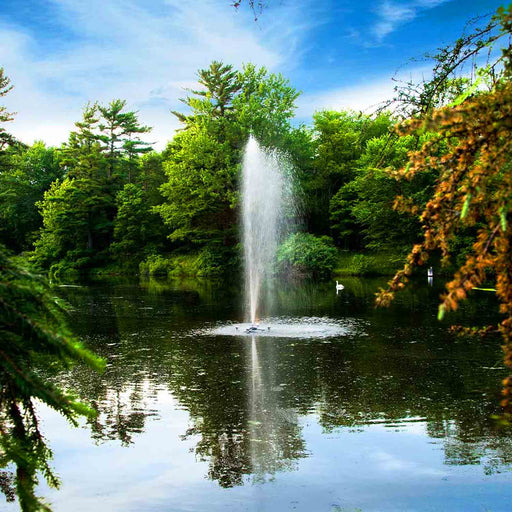 Scott Aerator Great Lakes 1.5 HP Fountain 230V with Gusher Nozzle at Paragon Ponds